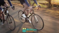 公路骑自行车自由运动高清实拍视频素材