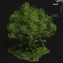 古榕树MAX-参天大枯树3D模型