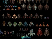 《火炬之光2》全套怪物3D模型+NPC模型合集+部分武器合集