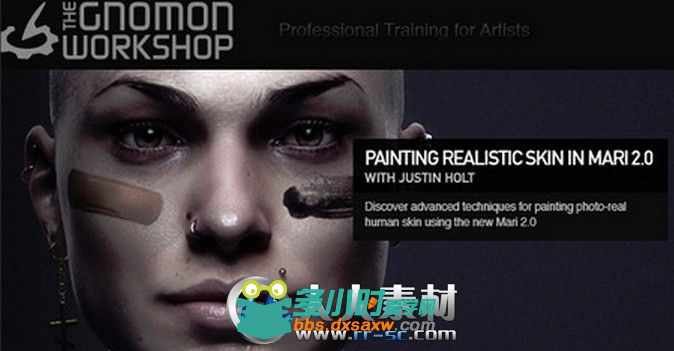 Gnomon Training - Painting Realistic Skin in Mari 2.0 with Justin Holt