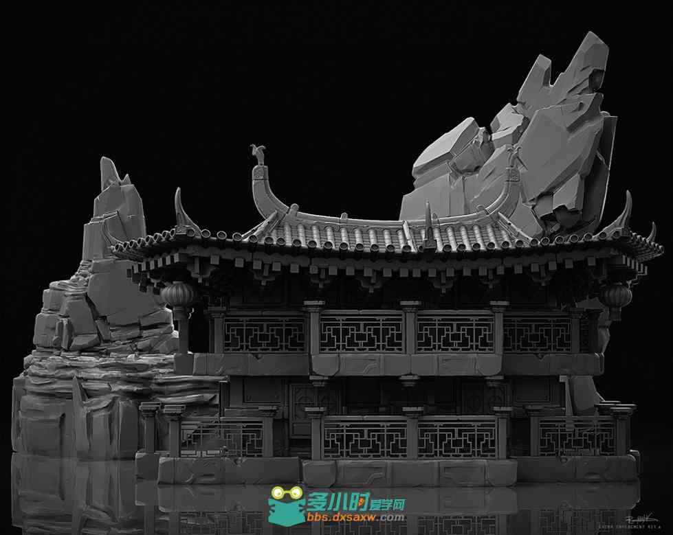 中国古代建筑人物服饰龙狮蛤蟆
