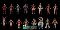 《水浒无双》全套女性人物时装3D模型