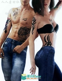 炫酷独特时尚的男性和女性纹身3D模型合辑