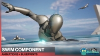 150组人物角色游泳动画Unreal Engine游戏素材资源