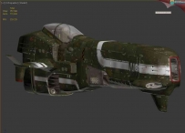 科幻小型太空船3d模型下载