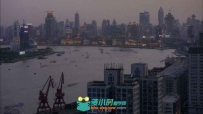 上海黄埔江景快速船只延时视频素材