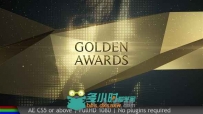 美丽优雅的金色颁奖典礼视频包装AE模板 Videohive Awards Golden Show 18946398