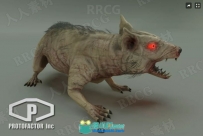 巨鼠生物3D科幻角色Unity游戏素材资源