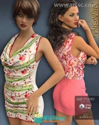 女性性感精致时尚的服装3D模型合辑