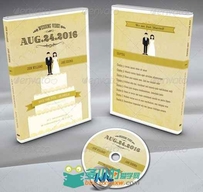 婚礼DVD封面包装设计PSD模板