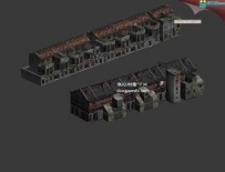 民国时期楼房 3D建筑模型