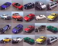 80年代各种小汽车3D模型下载