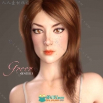 美丽感性皮肤雪白的女性模特3D模型合辑