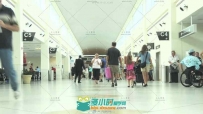 机场旅客登机下机加速延时高清实拍视频素材