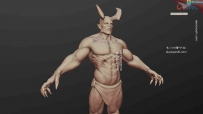 欧美魔幻 恶魔裸模（高模3D角色模型）