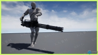 第三人称角色使用机枪姿势动画Unreal Engine游戏素材资源