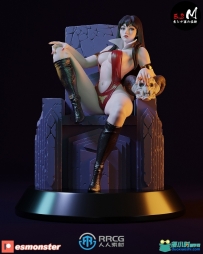 梵蓓娜《Vampirella》漫画角色雕塑3D打印模型