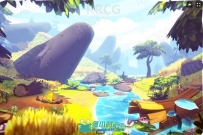 卡通植被模型森林场景Unity游戏素材资源