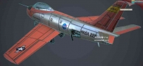 次世代CG资源 老式战斗机 F-86战斗机3D模型