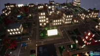 低聚城市现代建筑场景Unreal Engine游戏素材资源