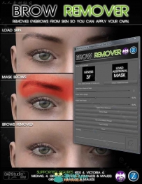 DAZ3D眉毛眼线化妆3D模型合辑