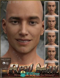 真实完整的男性脸部表情3D模型合辑