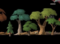 亲自整理的一套树木植物3D模型（带夏冬季贴图）