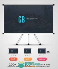 环球商业展示PPT模板GraphicRiver - Global Business Power Point Presentation 12...