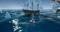 UE4冰川海洋古代船只海洋场景素材