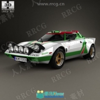 1972年Lancia Stratos Rally赛车高精度3D模型