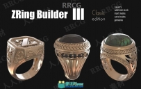 ZRing Builder珠宝戒指雕刻模型快速生成Zbrush插件