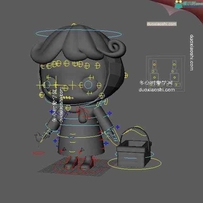 【卖火柴的小女孩】童话角色3D模型(Maya带绑定)