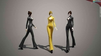 剑灵女特工BIP角色3D模型（带两套服装+走路动画）