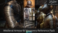 250组中世纪盔甲武器装备高清参考图片合集