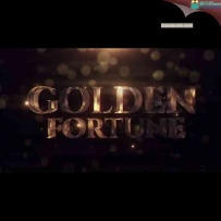 金色粒子闪耀文字标题动画片头AE模板