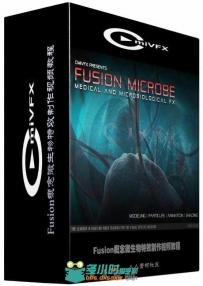 Fusion概念微生物特效制作视频教程 cmiVFX Fusion Microbe