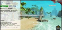 Unity3D小岛海边环境模型 Unity手游 植物 热带岛屿 河流 沙滩...