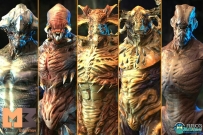 5组人形怪兽异形恐怖角色Unity游戏素材资源