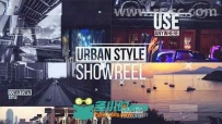 数字故障效果城市宣传片头分屏展示视频包装AE模板Videohive Urban Showreel 18090753