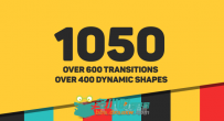 1000组图形与转场动画AE模板合辑 Videohive Dynamic Shapes Animated Shape Layer ...