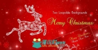 圣诞驯鹿高清动画视频素材 Videohive Christmas Reindeer 6357307