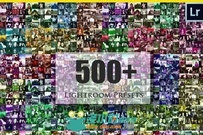 500组高级唯美调色预设Lightroom模板 Creativemarket 500+ Premium Lightroom Pres...