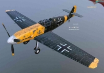 Bf-109战斗机 二战德国战斗机 梅塞施米特军事飞机CG模型下载