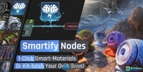 Smartify Nodes材质特效智能节点Blender插件V1.04版