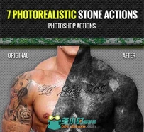 美杜莎石化神秘特效动作Graphicriver-7- Photorealistic-Stone Actions- 9299407