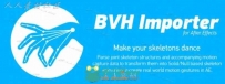 AE脚本 导入运动数据动作捕捉数据工具 BVH Importer v1.0带教程