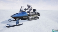 多人雪地艇完全装配动画Unreal Engine游戏素材资源
