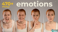 473张女性肖像情感情绪表情动作高清参考图合集