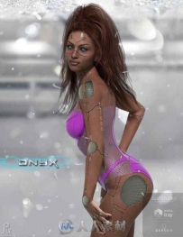 精致科幻女性机器人Pix Onyx