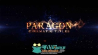 史诗高贵金色粒子文字字幕影视标题展示AE模板Videohive Paragon Cinematic Titles...